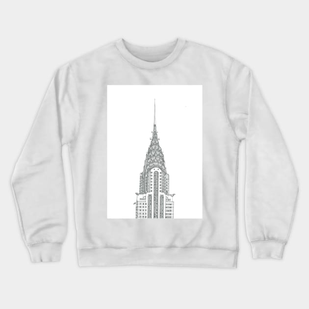 Chrysler Building Crewneck Sweatshirt by valery in the gallery